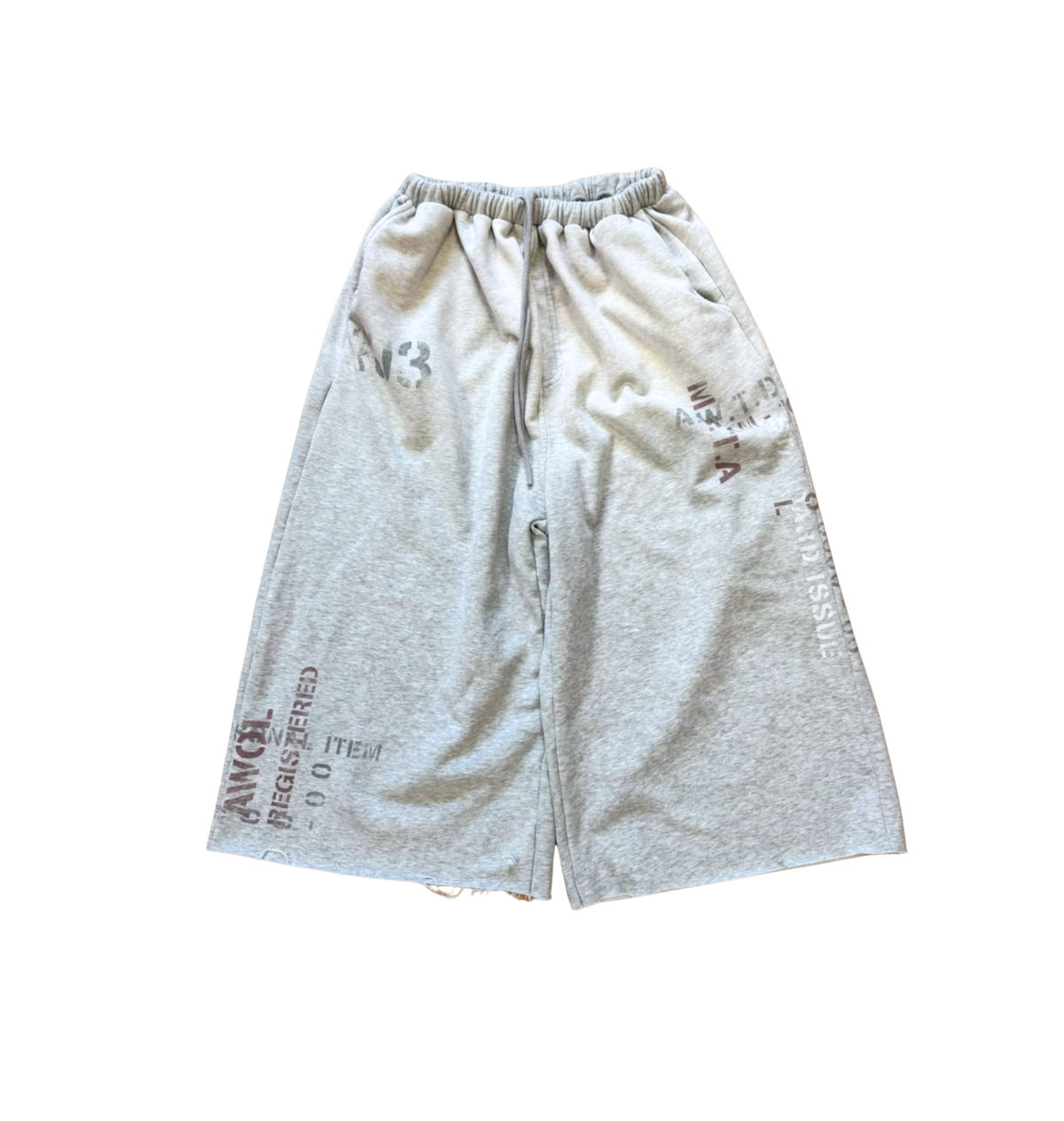STANDARD ISSUE 3/4 SWEAT SHORTS (GREY)