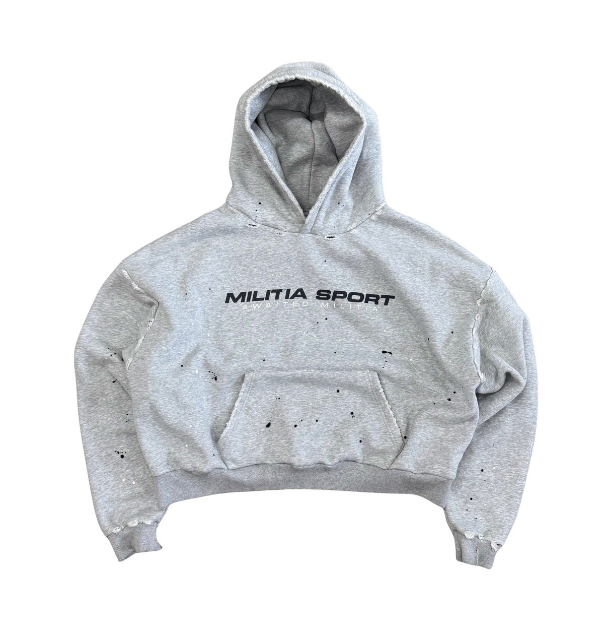 GREY MILITIA SPORT HOODIE