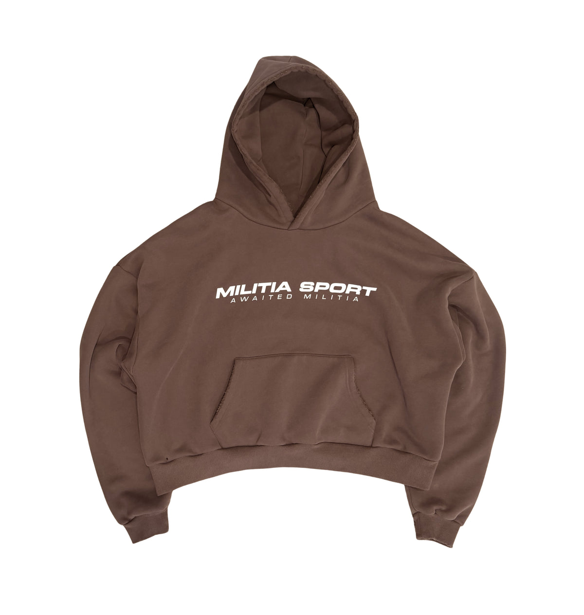 BROWN MILITIA SPORT HOODIE