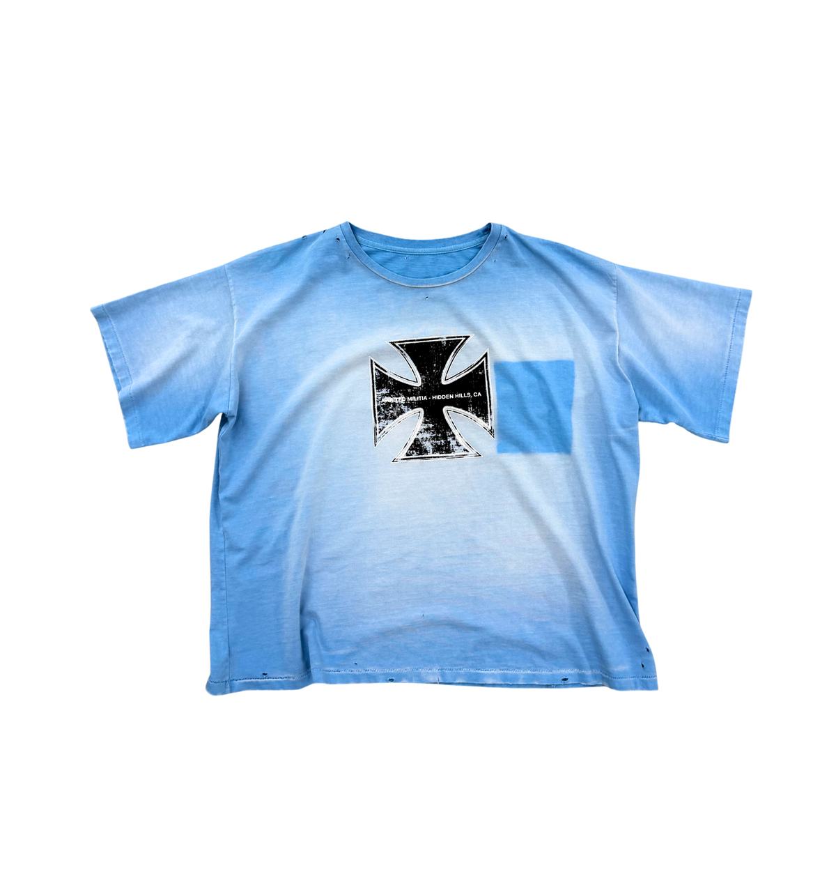 SKY BLUE IRON SPINE TEE
