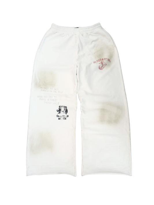 WHITE CORPS SWEATS