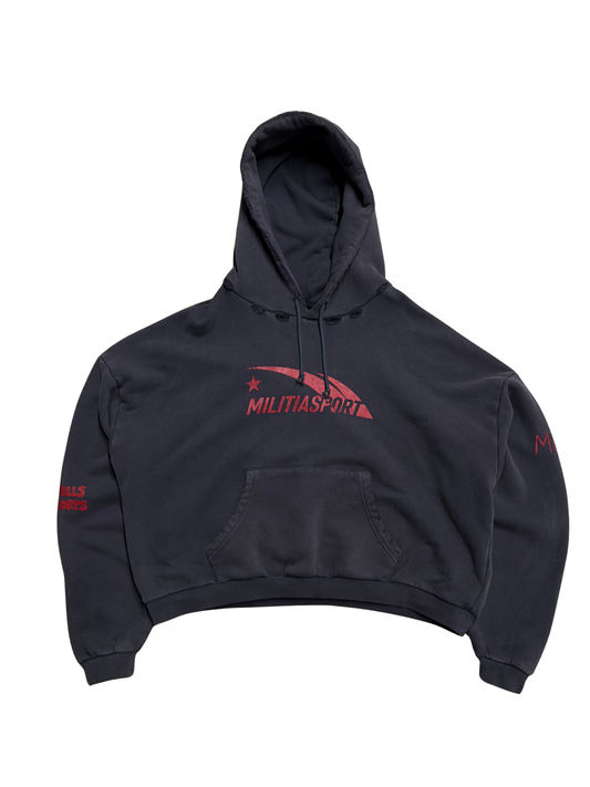 CHARCOAL SPORT STAR HOODIE