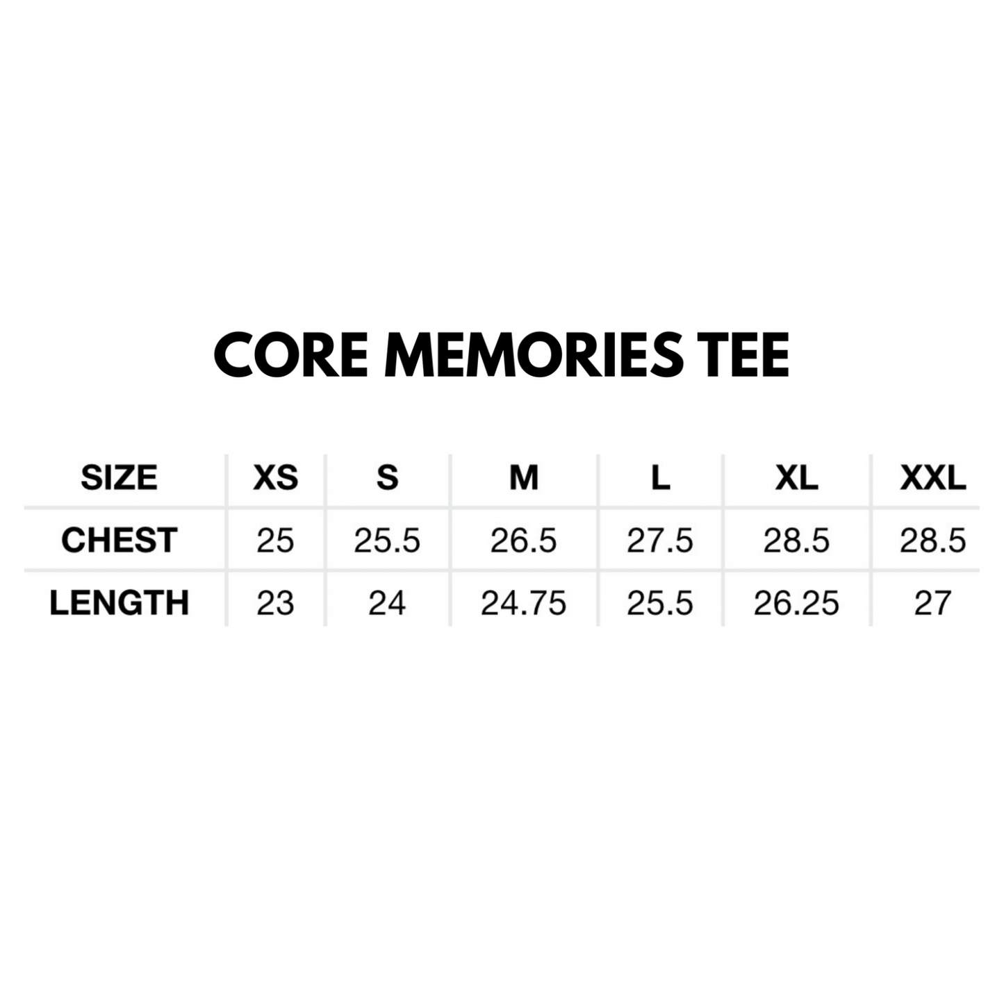 CORE MEMORIES TEE