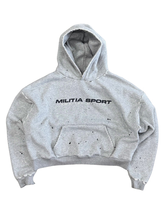 GREY MILITIA SPORT HOODIE