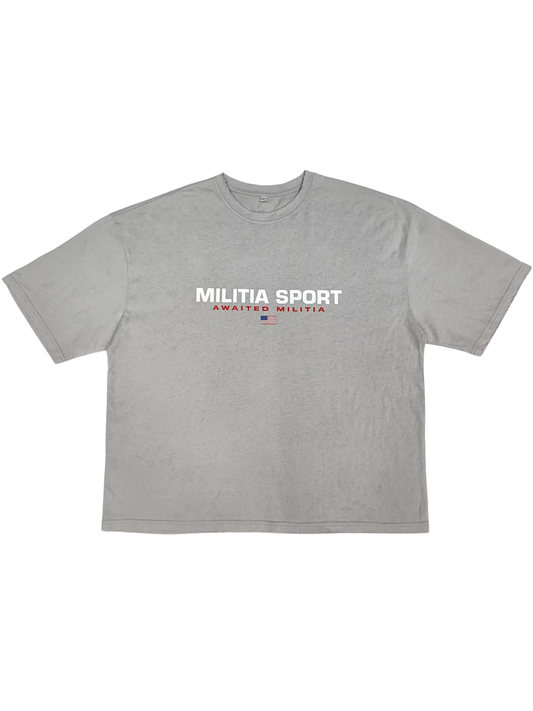 GREY MILITIA SPORT TEE